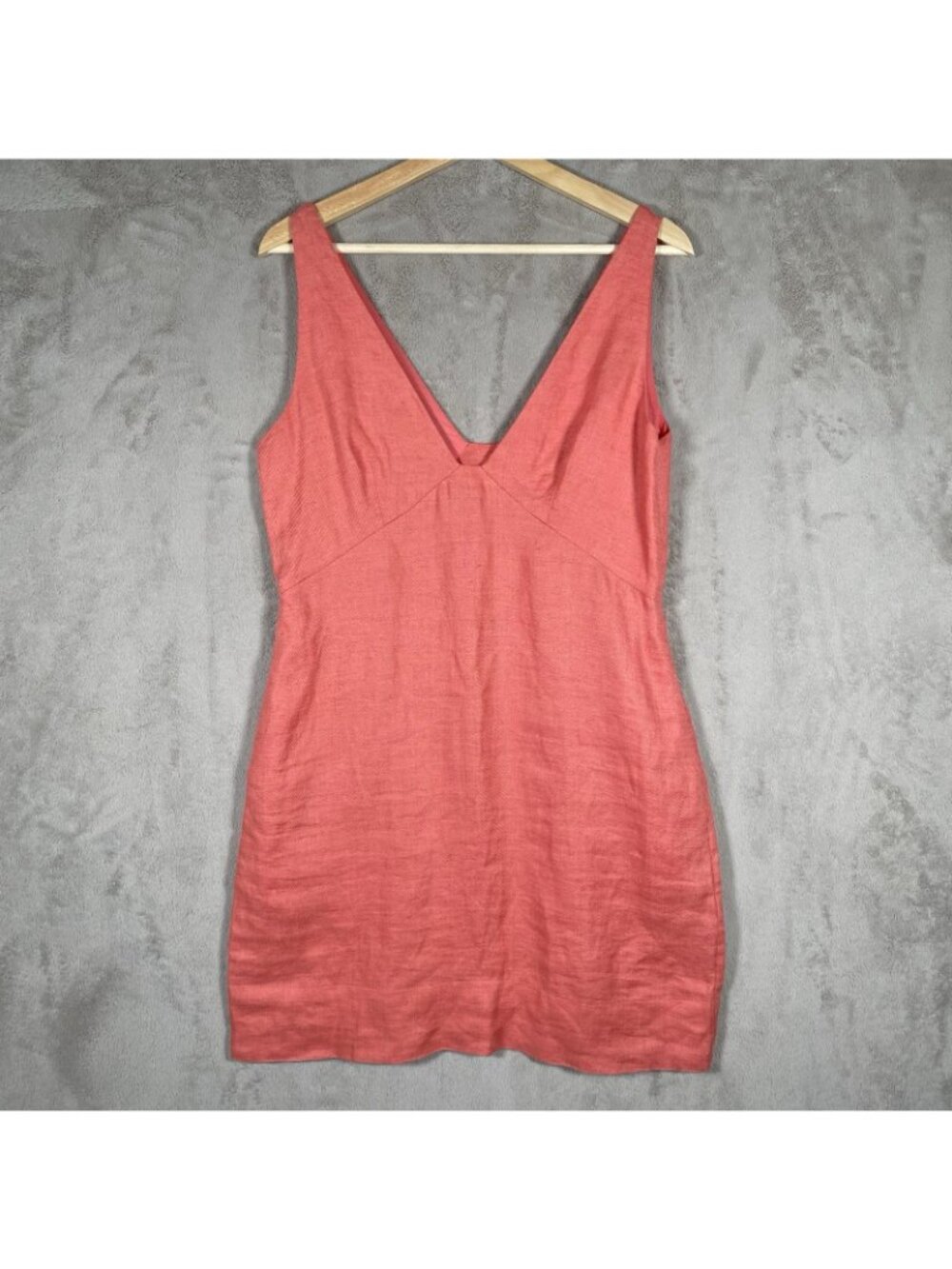 Banana Republic 100% Linen Lina Mini Dress Size 6 Euro Summer Vacation Beach - Picture 4 of 16